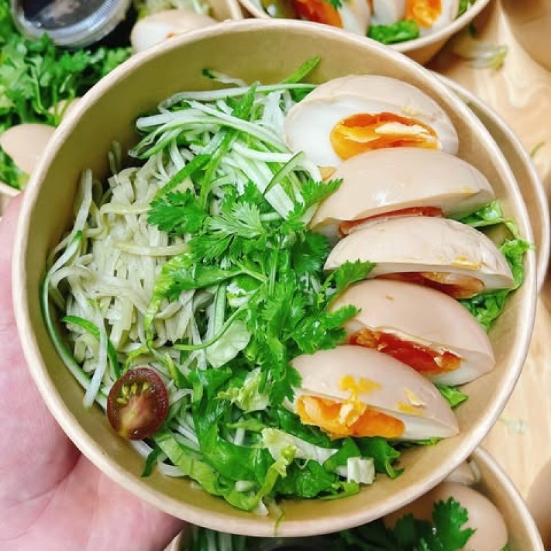 Thứ 5 - Mỳ rau củ trứng ngâm tương